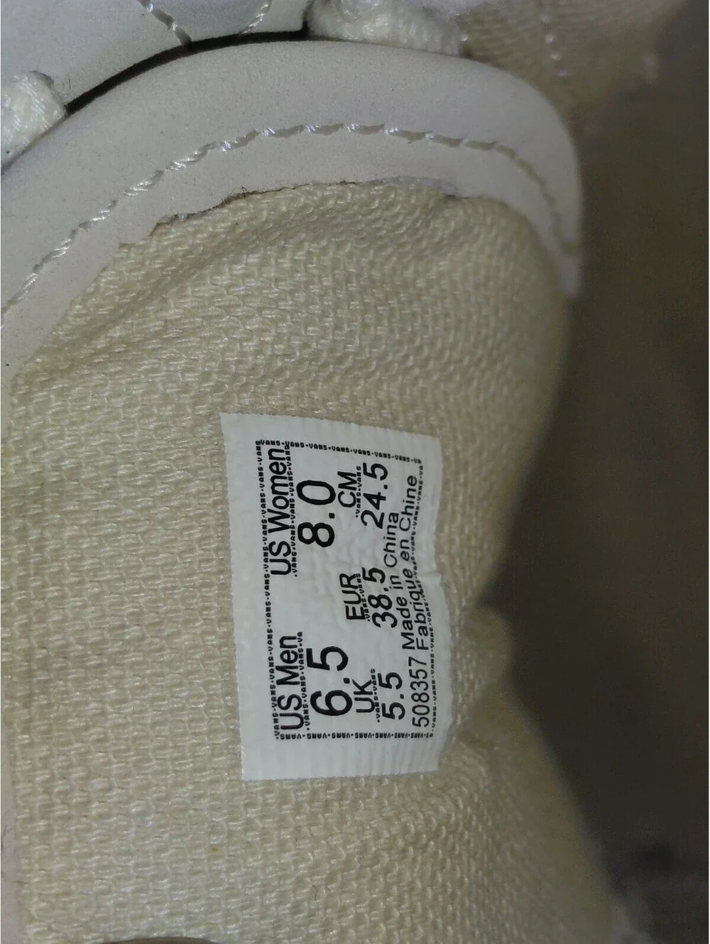 Vans woven old
